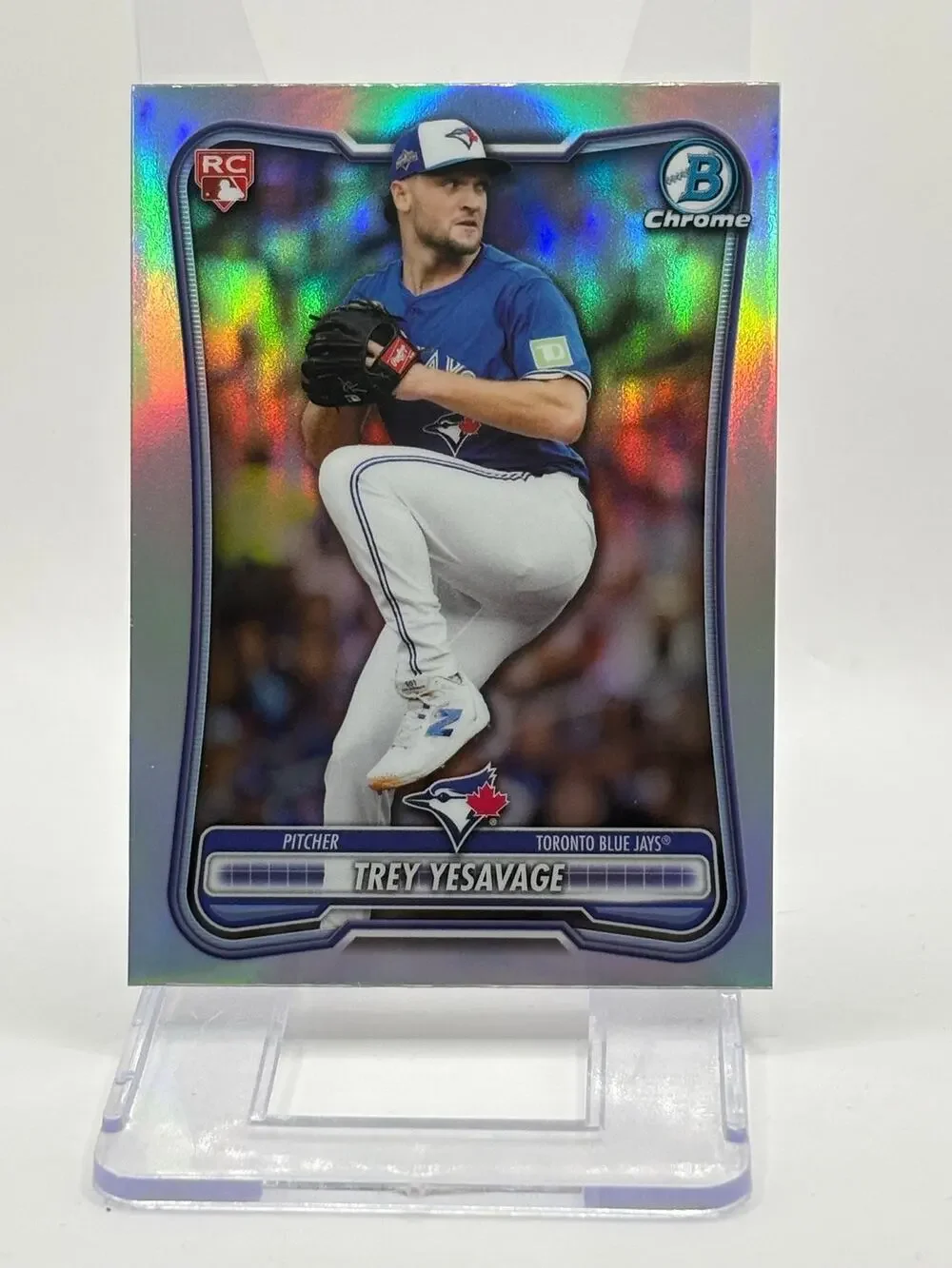2026 Bowman Trey Yesavage Rookie Red Rookie Variation Refractor SP Blue Jays RC